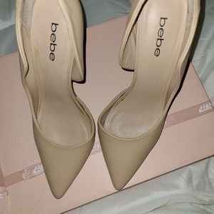 Vintage BEBE Nude Heel Size 8